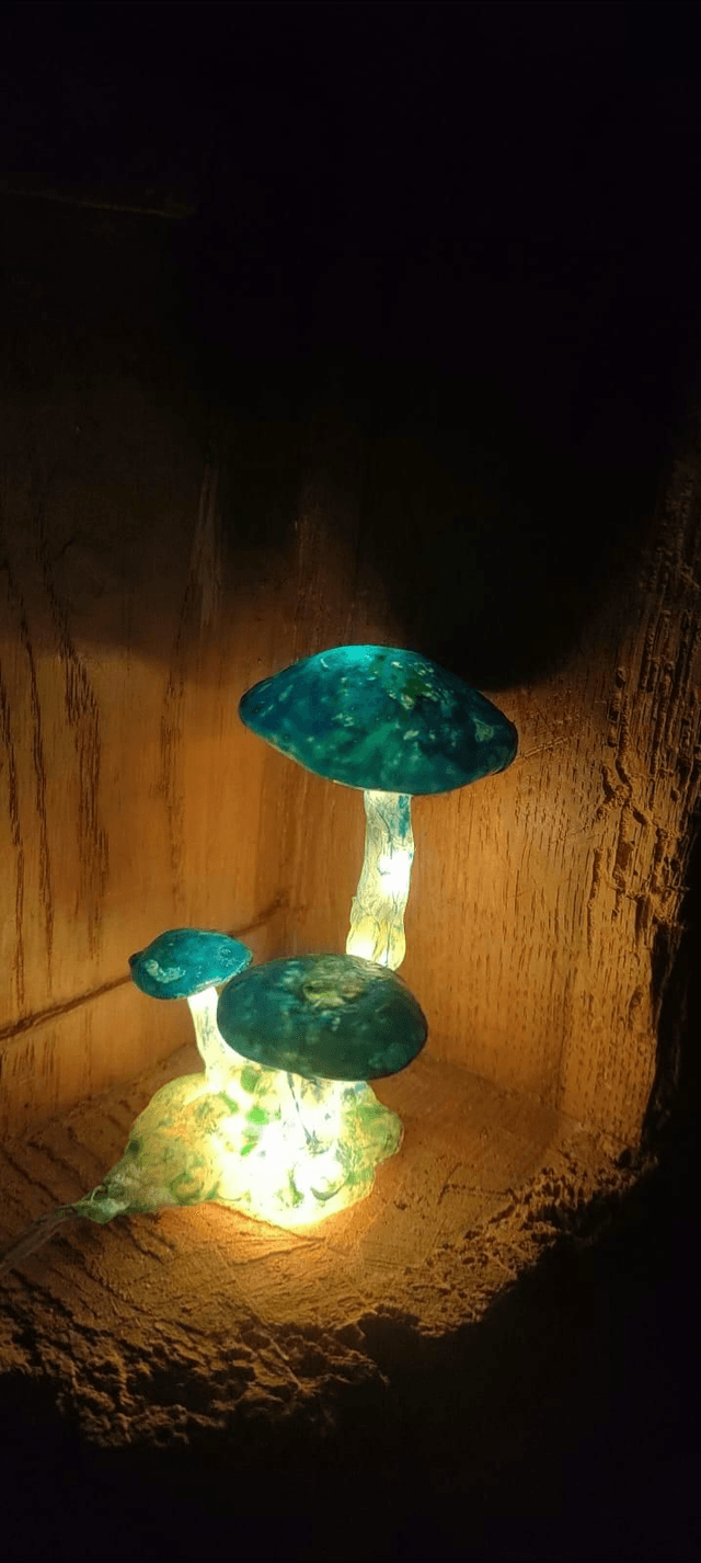 Luminaire champis🍄bleu