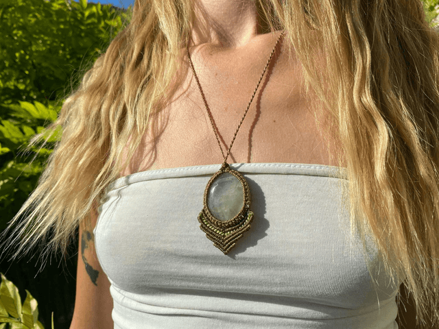 Collier • fluorite verte