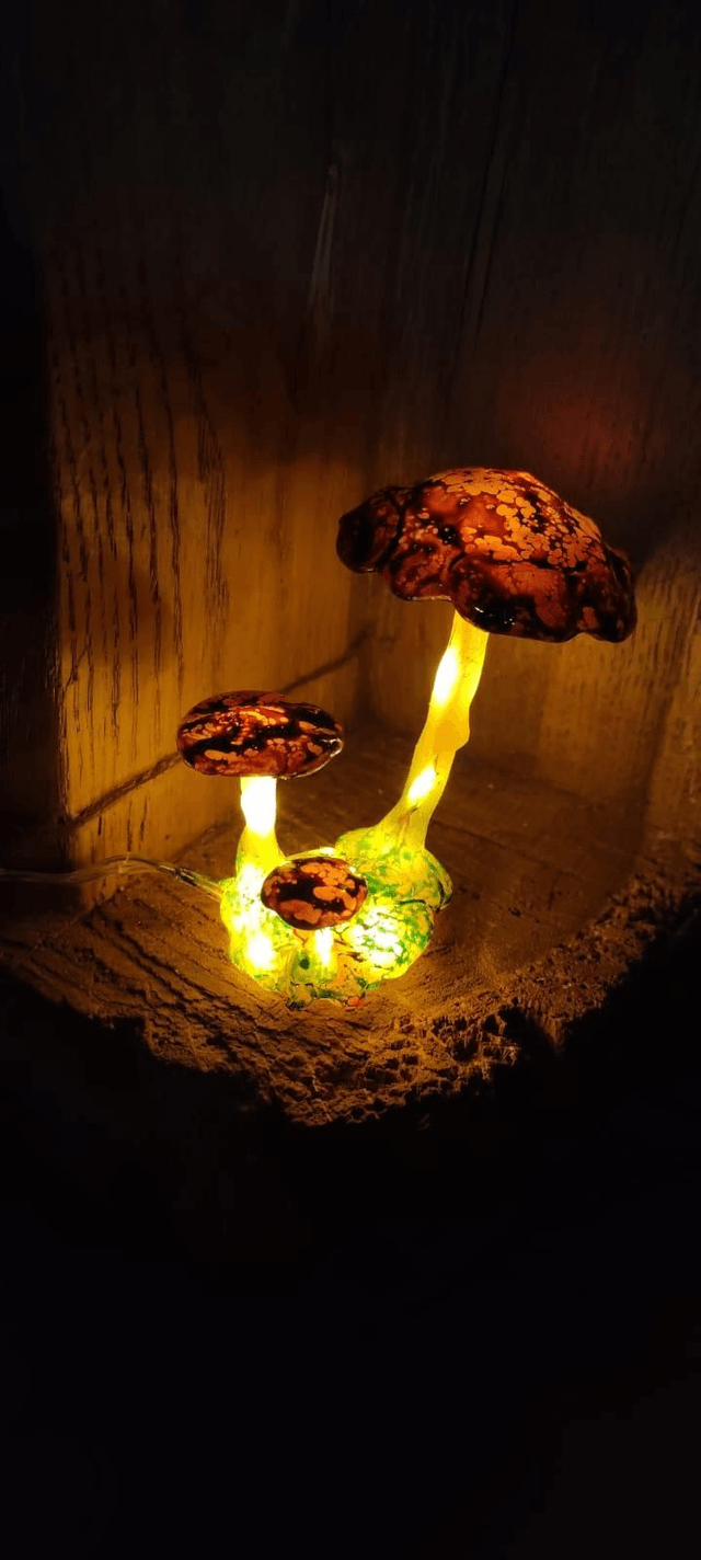 Luminaire champis 🍄 marron 