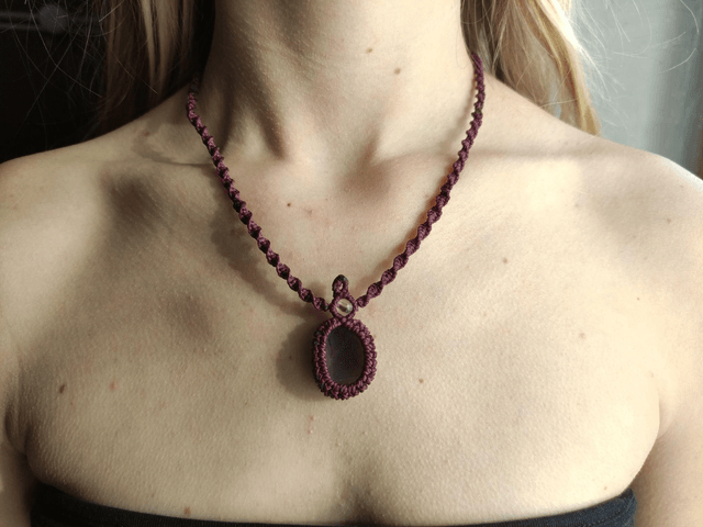 Collier • fluorite violette