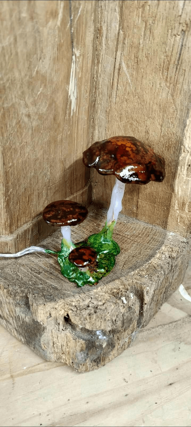 Luminaire champis 🍄 marron 