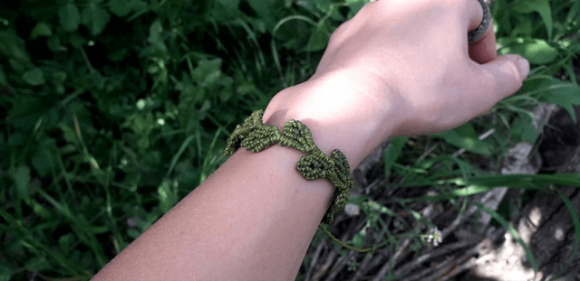 Bracelet feuille •