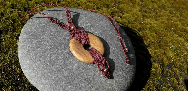 Collier • donut jaspe paysage