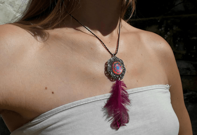 Collier pendentif ❃ mandala