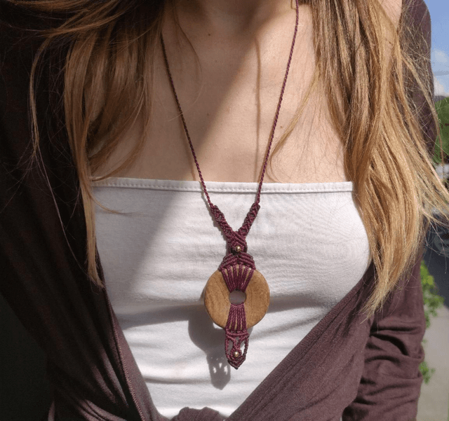 Collier • donut jaspe paysage