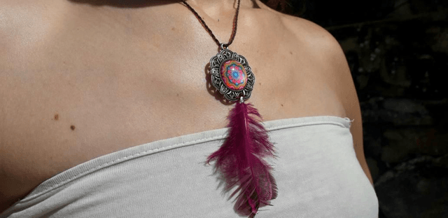 Collier pendentif ❃ mandala