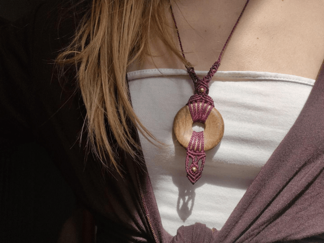 Collier • donut jaspe paysage