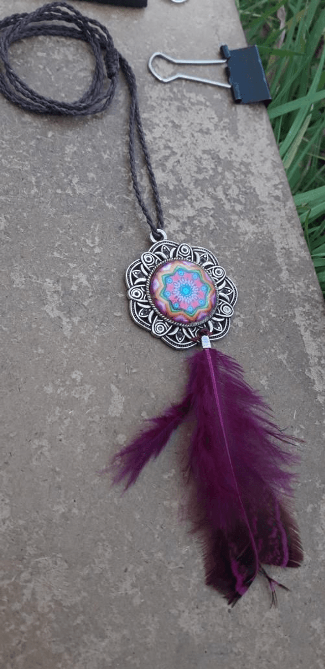 Collier pendentif ❃ mandala